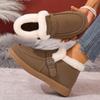 Womens Winter Ankle Boots Warm Fleece Lined Non Slip Casual Short Outdoor