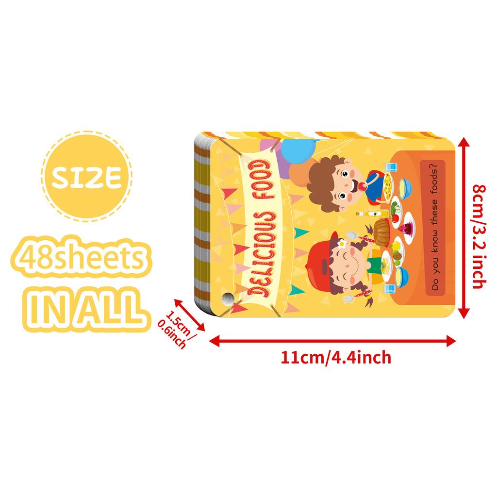 48 Карточек «Пищевое познание» Детское раннее развитие Интерактивная карточка для обучения жизни и еде Сокровище для родителей и детей