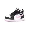 Кроссовки Air 1 Mid TD White Light Arctic Pink Baby Черные 644507-103