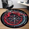 1pc Dragon Compass Office Round Area Rug, Under Office Chairs Bedroom Living Room Home Decor, Room Deco, Available in Various Sizes