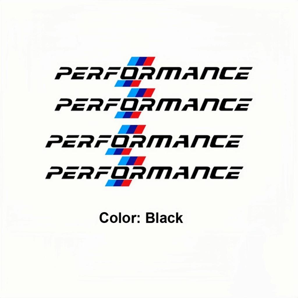 4Pcs M Performance Side Door Handle Decor Stickers Car Styling Vinyl Decals For BMW F10 F20 F30 E90 E60 E46 E39 X3 X5 G30 Models EJ3
