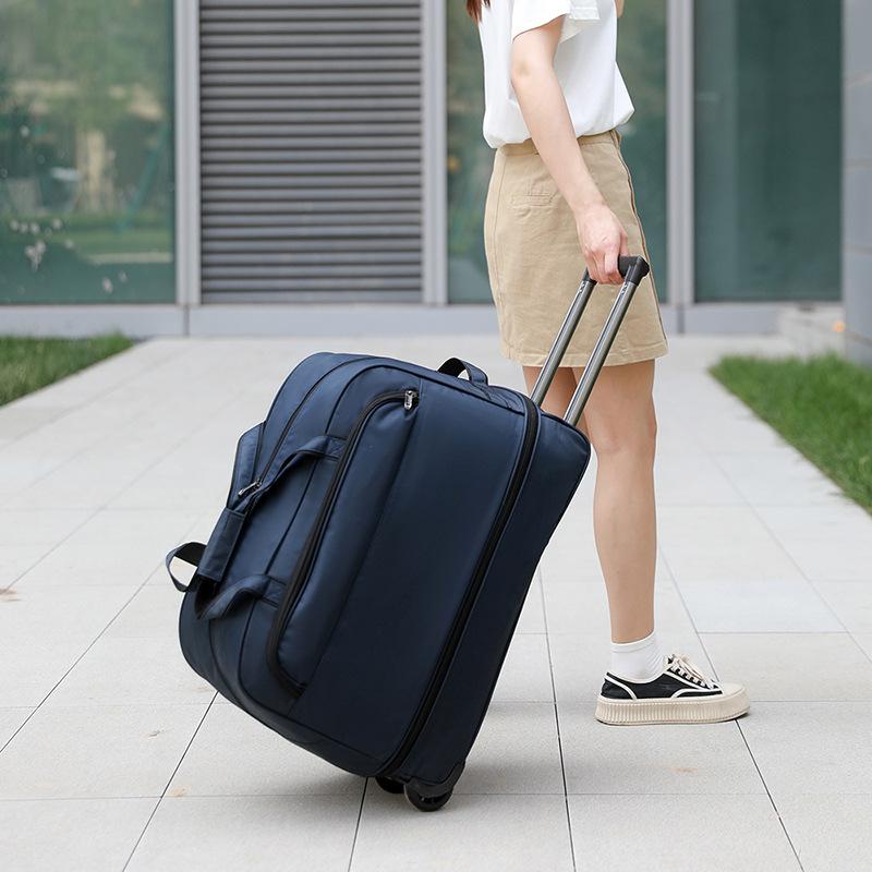 Новая Модная Сумка-тележка Тканевая сумка Оксфорд Большая Вместимость Складная Водонепроницаемая и Износостойкая Для Путешествий на Короткие Расстояния Унисекс Сумка для Хранения