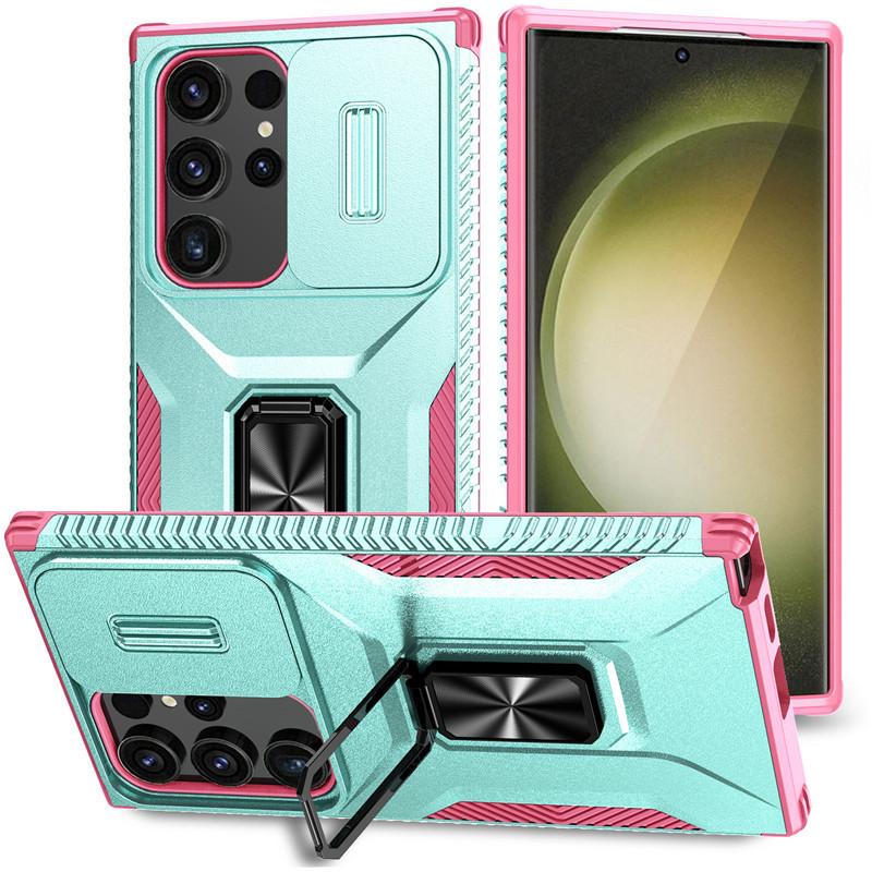 Подходит для Samsung S25ultra Автомобильный магнитный чехол для мобильного телефона с выдвижным окном A55 Защитный чехол с кронштейном Harvester