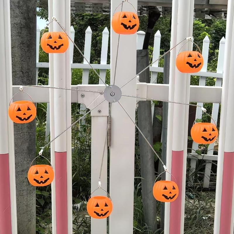 Кормушка для птиц в стиле колеса обозрения с вращающимся механизмом. Идеально подходит для наблюдения за птицами на заднем дворе и в качестве декора для сада.