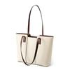 Women's Large Capacity Fashionable Shoulder Bag, Leather Luxury Designer Handbag, Spliced Horizontal Square Tote Bag