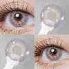 Eyeshare 1 Pair Colored Contact Lenses for Natural Eyes Blue Pupils Purple Lens Yearly