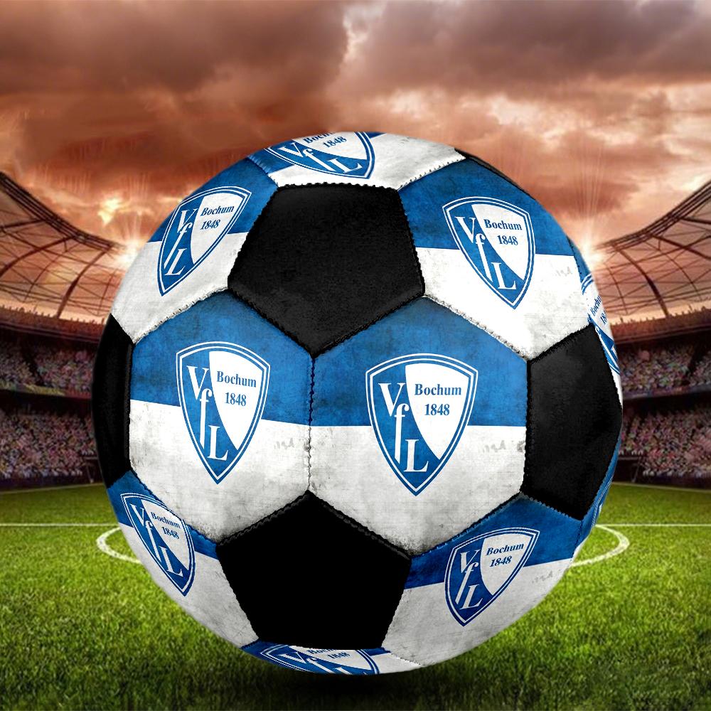 РАЗМЕР 5 Футбольный мяч VfL Bochum Цветной Для всех возрастов Машинная строчка ПВХ Готов к соревнованиям Прочный Высокий отскок