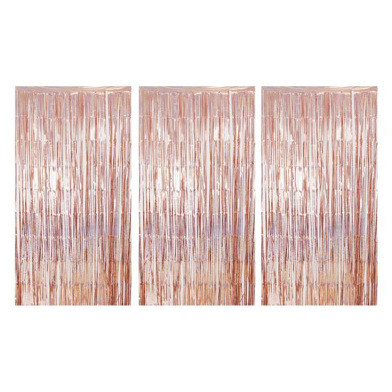 3 шт. Дождь Занавес 1 х 2,5 м Блестящий Набор Задника из Фольгированной Бахромы Кисточки Фон Занавески Свадьбы Реквизит для Фотобудки Украшение для Вечеринки