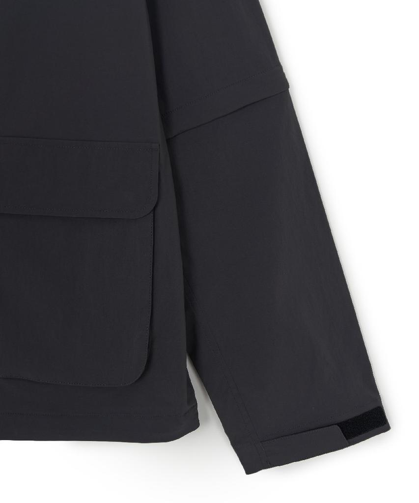 Mlb Gorpcore Detachable Windbreaker Ny (D.Charcoal Grey)
