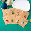 Christmas Resin Pendant Christmas Resin Snowman Pendant Necklace Versatile Christmas Gift Box Necklace Female