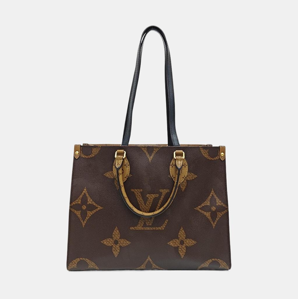 [Pre-Owned] Louis Vuitton Onthego MM 'Brown Giant Monogram/Brown Monogram Reverse Canvas' - Very Good #1NT9LBC