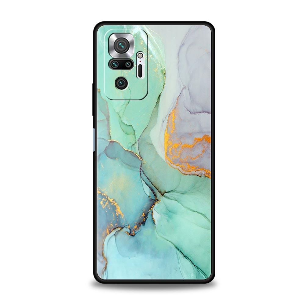 Для Redmi 10C Чехлы Funda Marble Ink Wash Мягкий чехол для телефона для Xiaomi Redmi Note 12 11 9S 9 8 10 Pro Plus 7 9T 8T 9C 9A 8A Чехол