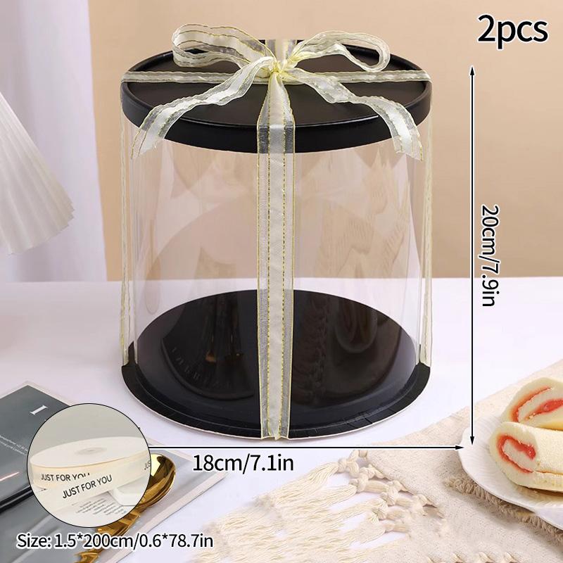 Transparent Cake Box Cake Packaging Boxes Clear Cake Boxes Gifts Birthday Bag Accessorie Wedding Birthday Party Gift Box