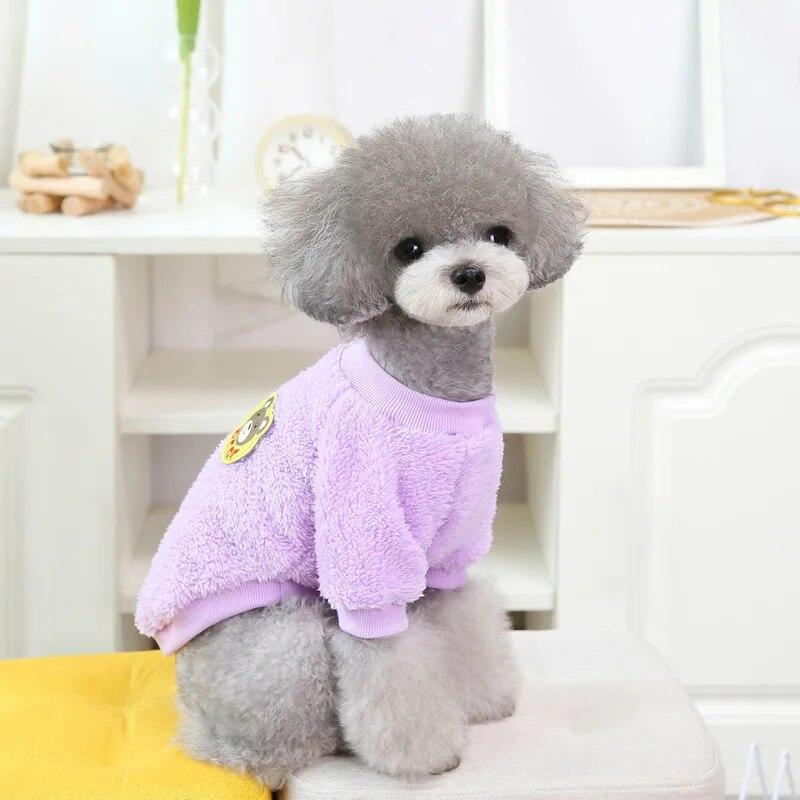 Warm Plush Pet Clothes for Small Dogs Cat Vest Coat Fleece Pet Dog Outfits Chihuahua Yorkies Shih Tzu Pug Costumes Clothing