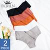 2 Pcs Seamless Panties for Women Ice Silk Low Waist Underwear Breathable Soft Lingerie for Female Sexy Solid Underpants