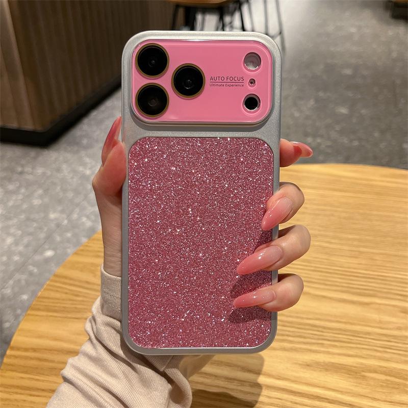 Чехол-зеркало с блестками для iPhone 17 Pro Max - Полное покрытие для iPhone 14-16