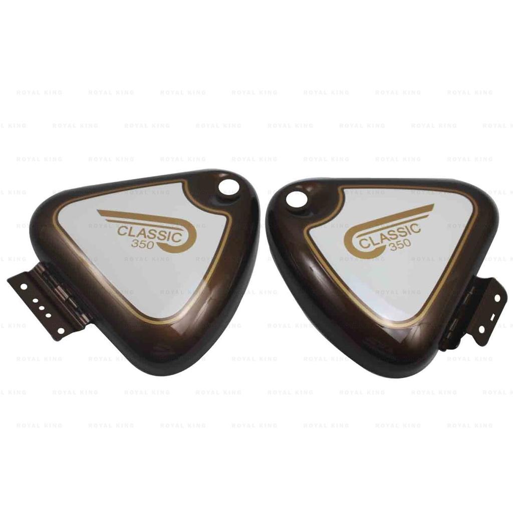 Left & Right Side Panel "With Sticker For Royal Enifeld New Classic 350"