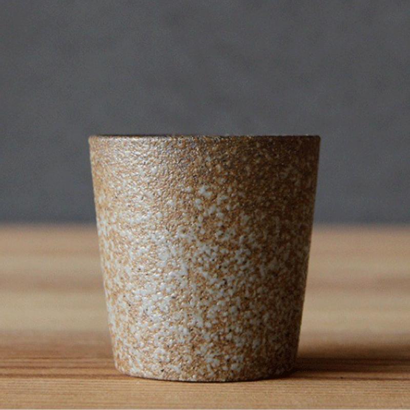 Coarse Pottery Kiln Transformed Into Tea Cups Imitation Wood Fired Pottery Japanese Style Mug Tea Set Accessories