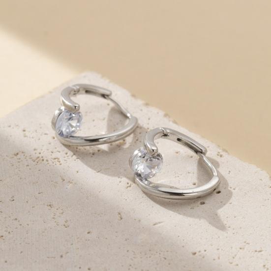 1 пара женских висячих сережек из полированной меди с кубическим цирконием, нерегулярные серьги-гвоздики с гальваническим покрытием для вечеринки, свидания, выпускного вечера