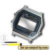 Корпус часов Для Casio электронных часов маленький квадратный A168 Мужские Модифицированный Нержавеющая сталь Часы Минеральное стекло Инструмент винт Корпус