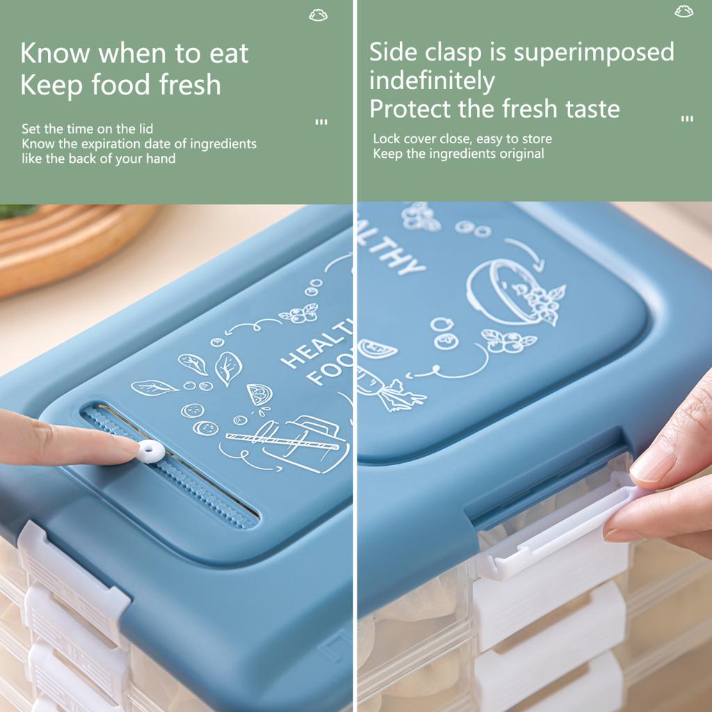 Ящик для хранения пельменей Anti-break Freeze, прозрачный, удобный, термостойкий