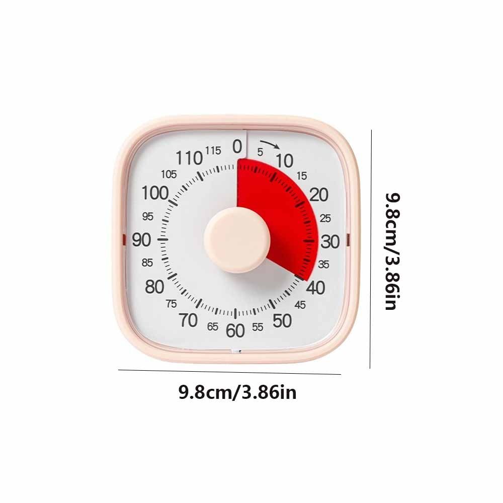 120 Minutes Countdown Alarm Clock Self-Discipline Kitchen Timer Visual Timer Time Management Tool