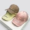 Новые мужские женские Бейсболки в стиле distressed (потертый) с вышитыми буквами, козырьки, ретро, универсальные, уличные, с козырьком, модные, Ins