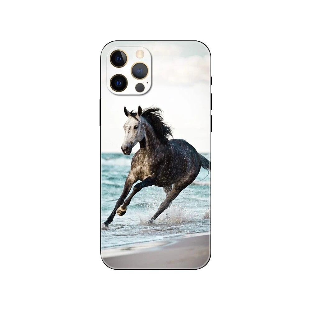 Чехол для телефона «Скачущая лошадь» для iPhone Samsung Galaxy Redmi Xiaomi Oppo OnePlus Note SA 7 8 9 10 11 12 13 14 20 21 22 23 53 54 Pro Max Plus Ultra