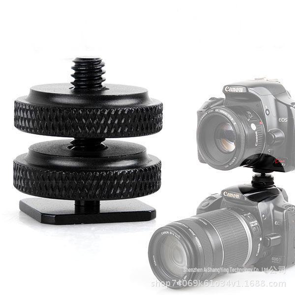 1/4-20 Camera Long Rod Screw Hot Shoe Connector for Photography Equipment