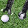 1/6 Pcs Golf Ball Retriever 3-Prong Golf Ball Pick Up Grabber for End of Putter Plastic Black Saver Claw Sucker Tool for Putter Grip