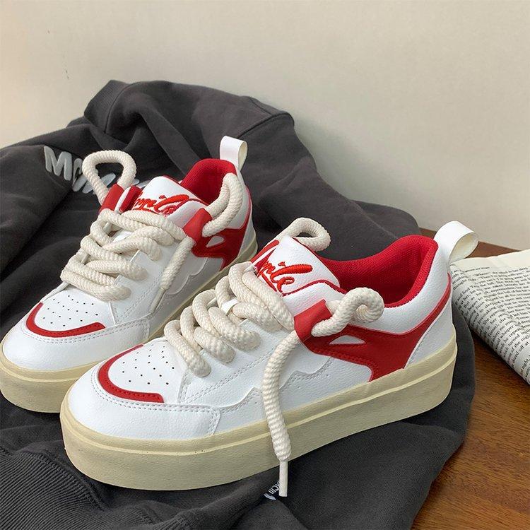 Весенние студенческие розовые низкие кеды для скейтборда, женские корейские повседневные спортивные белые туфли в гонконгском стиле, парусиновая обувь в стиле Харадзюку