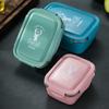 Stainless Steel Containers Portable Leakproof Insulation Lunch Box BPA-Free Bento Kitchen Storage Box for Adults Kids School
