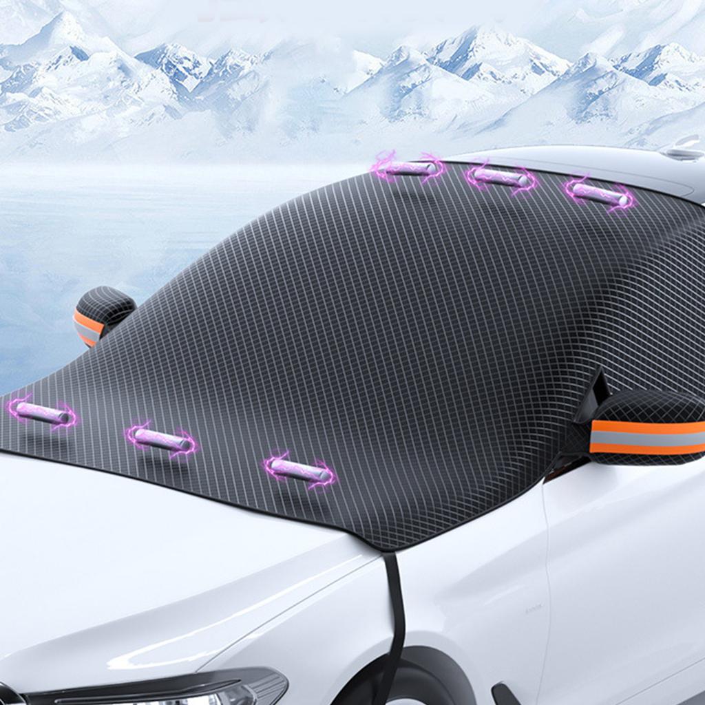 Магнитный чехол на лобовое стекло от льда и снега, чехол на лобовое стекло автомобиля от снега, чехол на лобовое стекло от инея, защита от льда, защитные накладки на дворники