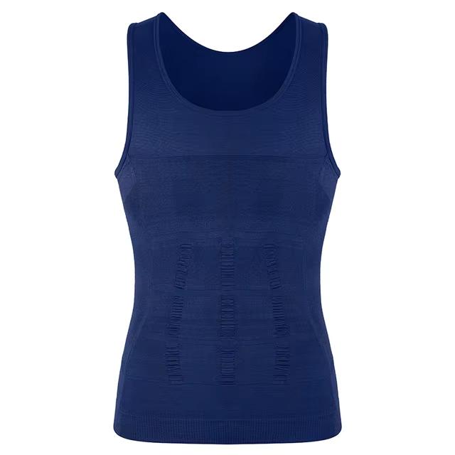 Мужская утягивающая майка-майка для похудения, утягивающий живот, стройный живот, тренировка в спортзале, компрессионная майка без рукавов, корректирующее белье