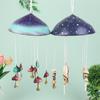 Mushroom Campanula Handmade Art Resin Mushroom Wind Chime Colorful Mushrooms For Outdoor Indoor Decor Patio Balcony Garden