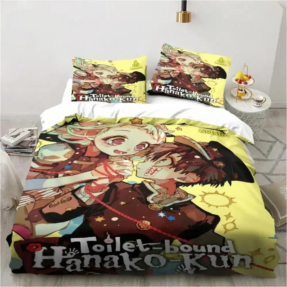 Модный аниме постельный комплект Hanako-Kun из туалета 3D-печать Пододеяльники Наволочки Одеяло Постельное белье Постельное белье Постельное белье