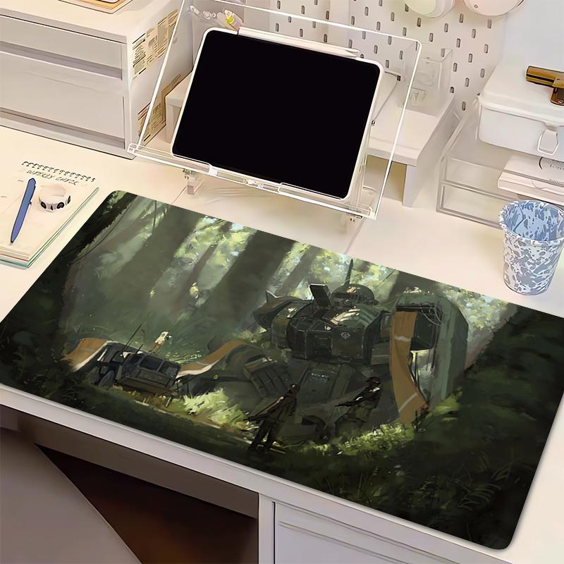 Mouse Pad Mechanical Warrior Ggundam Zzaku II Anime Gamer Desk Mat PC Mousepad Keyboard Pad Laptop Gaming Accessories Mausepad