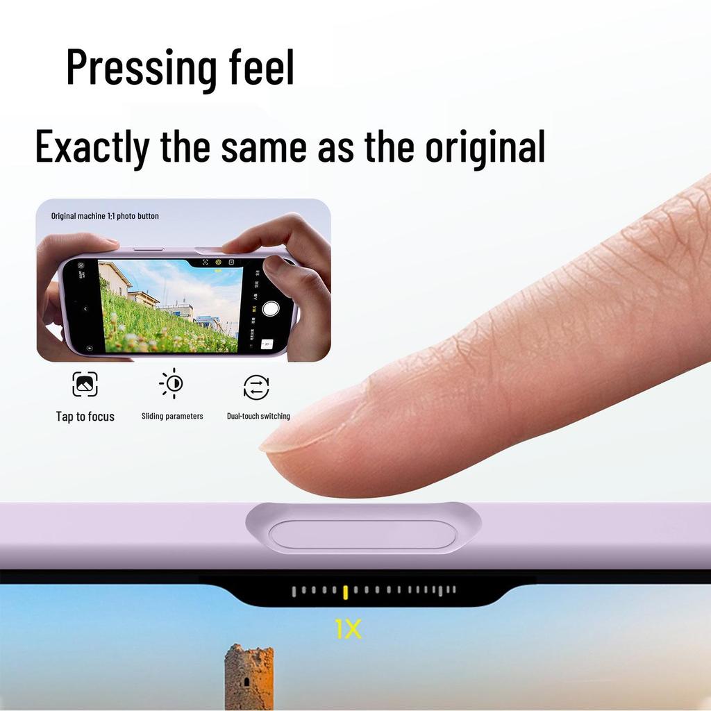 Силиконовый чехол Full Coverage для iPhone 17 Pro Max со встроенными кнопками