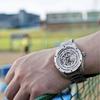 [ORIENT STAR] Мужские японские автоматические часы, авангардный скелетон, дизайн Open Heart, серебристо-белый цвет, 2 года внутренней гарантии, RK-AV0A02S