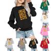 Kids' Fashion Loose-Fit Casual Long-Sleeve Christmas Print Oversized Crewneck Sweatshirt