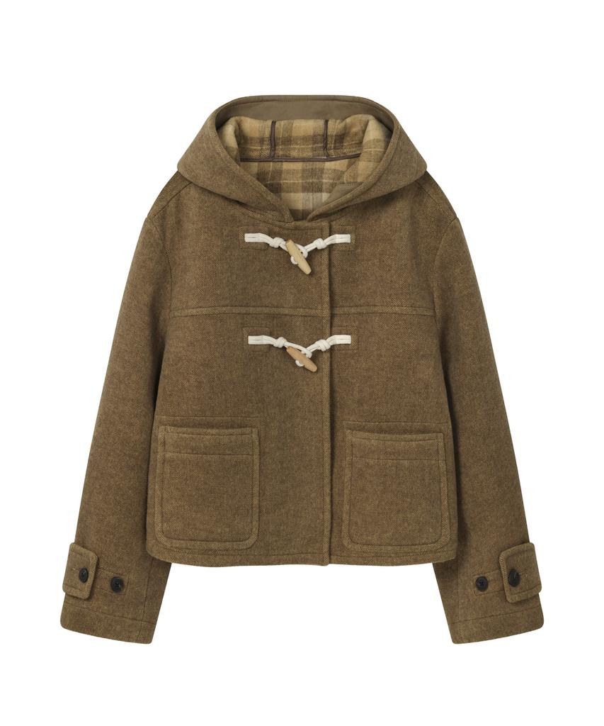 COVERNAT WOMAN Edin Short Duffle Coat Beige