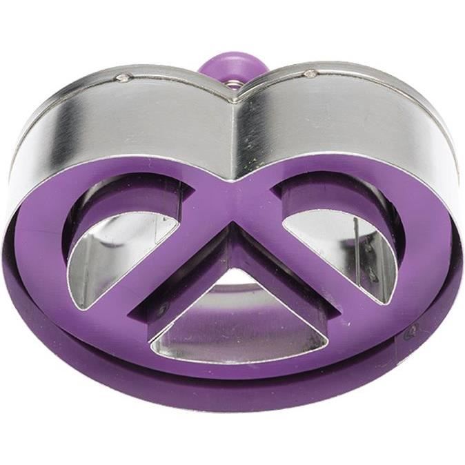 Découpoir bretzel - PATISSE - 6cm - Inox - Compatible lave-vaisselle - Poussoir inclus