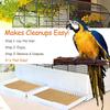 30-Pack Bird Cage Liners - 13.8x13.8 Inch Leak-Proof Disposable Tray Pads for Parrots, Parakeets, Cockatiels, Lovebirds | Easy-Clean Cage Bottom