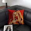 KKarol G TropicoquetA Singer Cushion Cover Natural Linen Organic Fabric DoubleSided Printing Sofa Home Decor Gift Pillow Case
