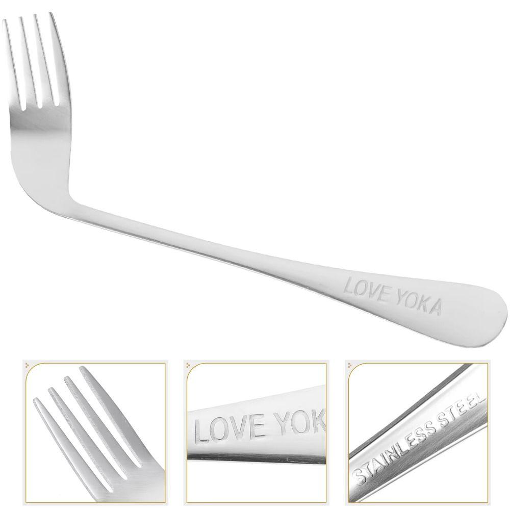 Angled Curved Spoon Fork Elderly Patients Feeding Aid Tableware Self Feeding Utensil Self Feeding