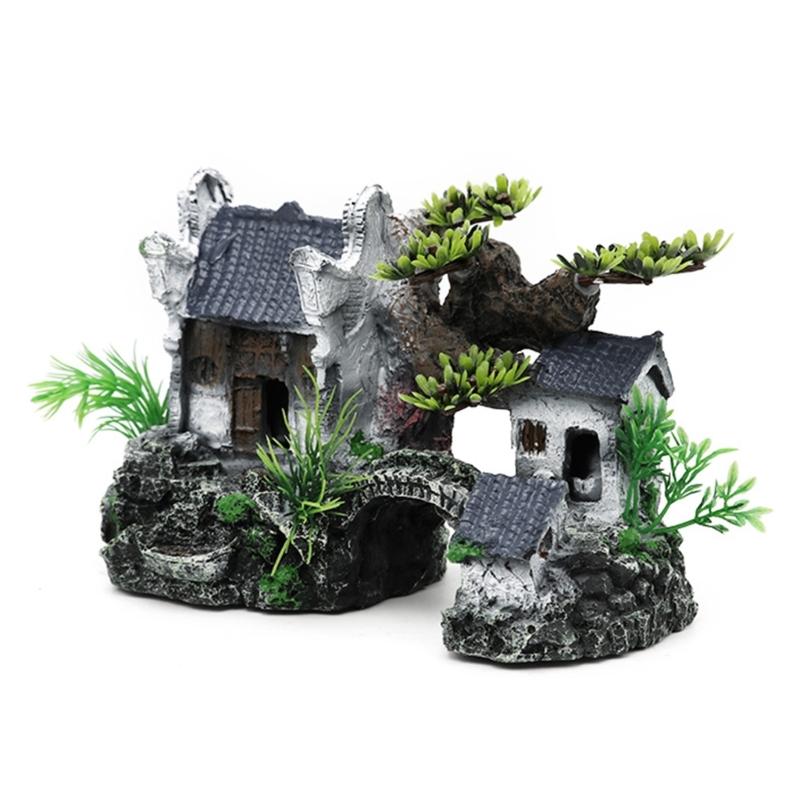 Aquarium Decorations Large Fish Tanks Ornament Aquarium Landscape Decoration Fish Tanks Accessories for Cave Hide Decors