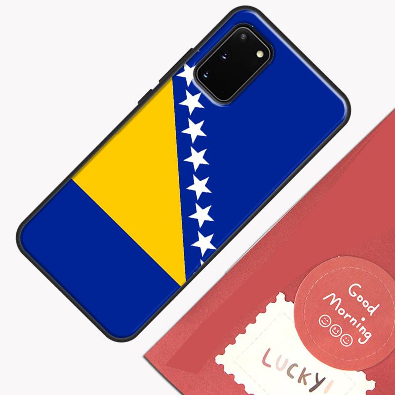 Чехол с флагом Боснии для Samsung Galaxy S22 S21 S23 Ultra Note 20 S8 S9 S10 Note 10 Plus S20 FE Задняя крышка