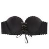 Женский strapless push-up бандо бюстгальтер, противоскользящий, бесшовный, для маленькой груди