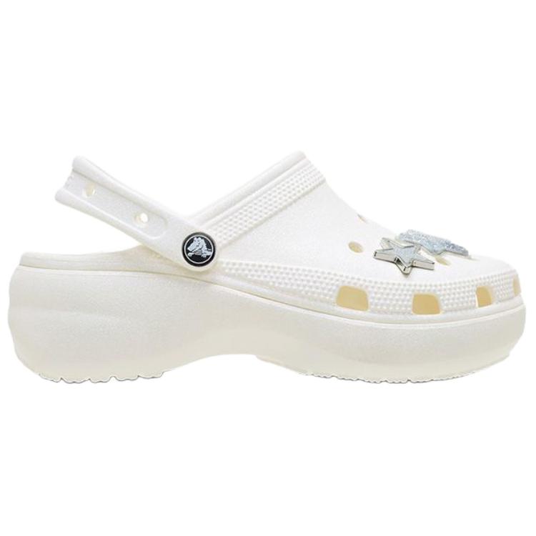 Crocs Classic Shining Star Decor Cloud Clogs Women Clogs White 211734-0WV