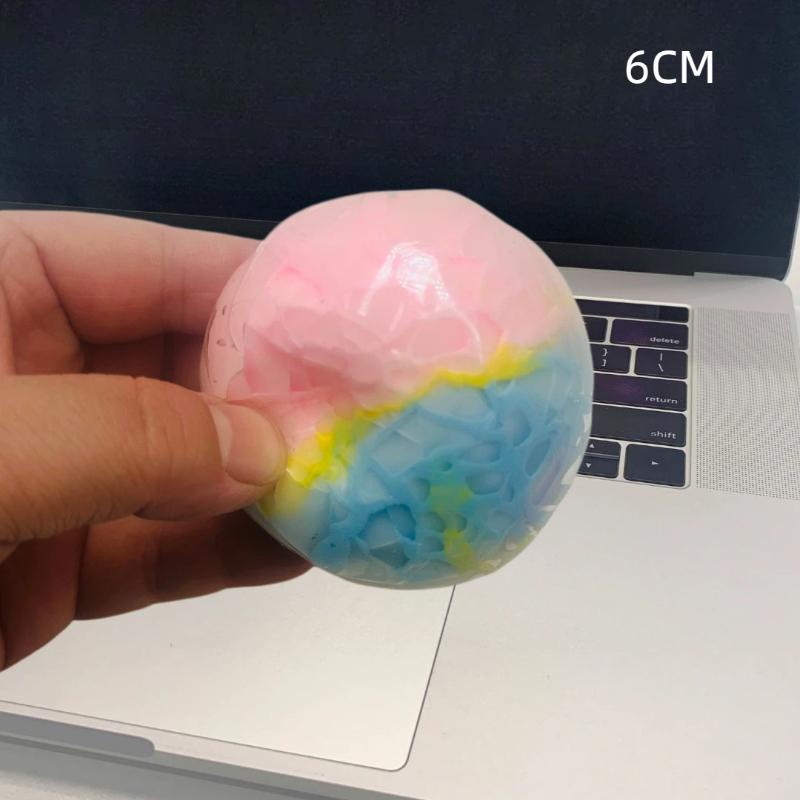 Creative Crispy Skin Ball Toy Stress Relieving Handmade Ball Squeezing Toy Soothing Relieving Stress Sensory Toys